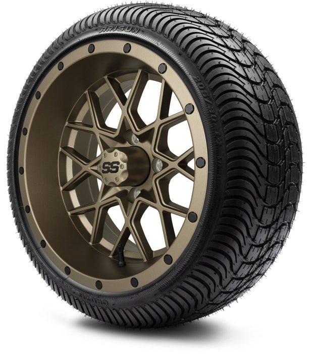 MODZ 14' Vortex Matte Bronze - Tire and Wheel Combo