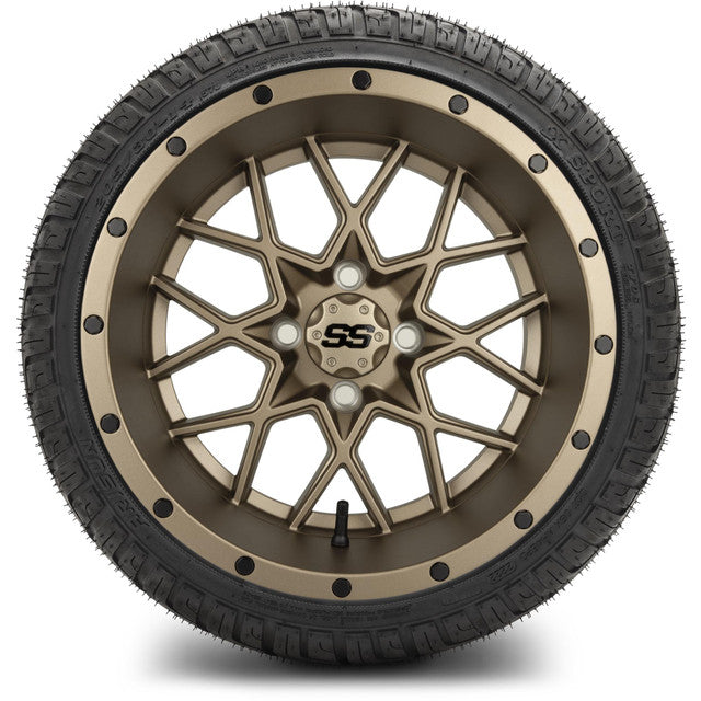 MODZ 14' Vortex Matte Bronze - Tire and Wheel Combo