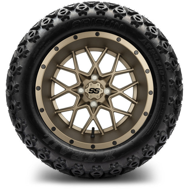 MODZ 14' Vortex Matte Bronze - Tire and Wheel Combo