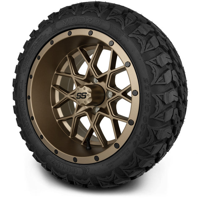 MODZ 14' Vortex Matte Bronze - Tire and Wheel Combo