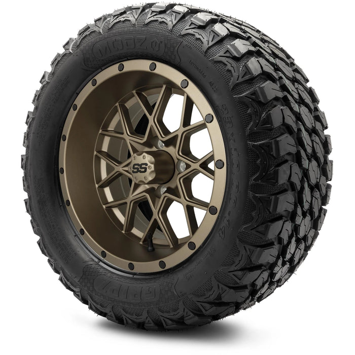 MODZ 14" Vortex Matte Bronze Wheels & Off-Road Tires Combo