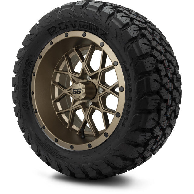 MODZ 14' Vortex Matte Bronze - Tire and Wheel Combo