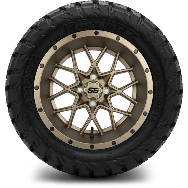 MODZ 14' Vortex Matte Bronze - Tire and Wheel Combo