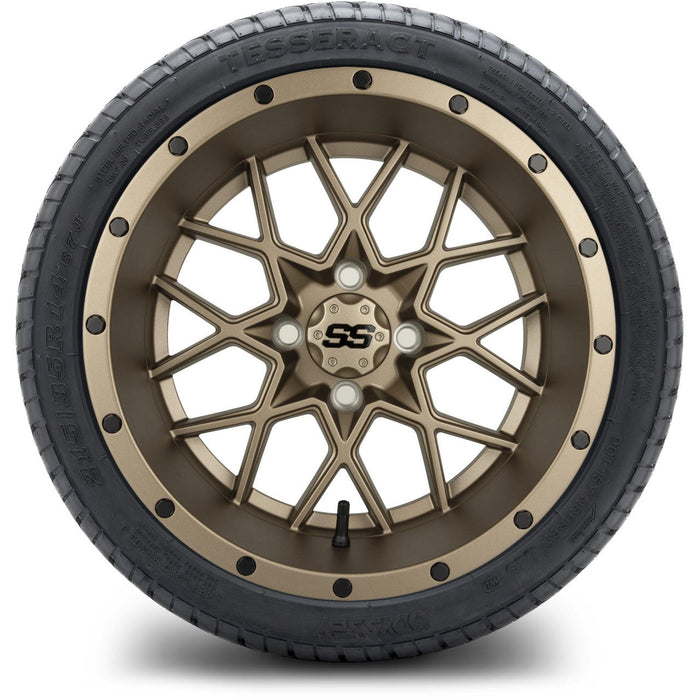 MODZ 14' Vortex Matte Bronze - Tire and Wheel Combo