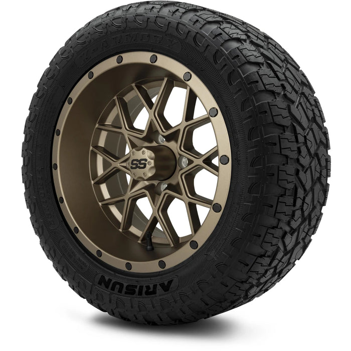 MODZ 14" Vortex Matte Bronze Wheels & Off-Road Tires Combo