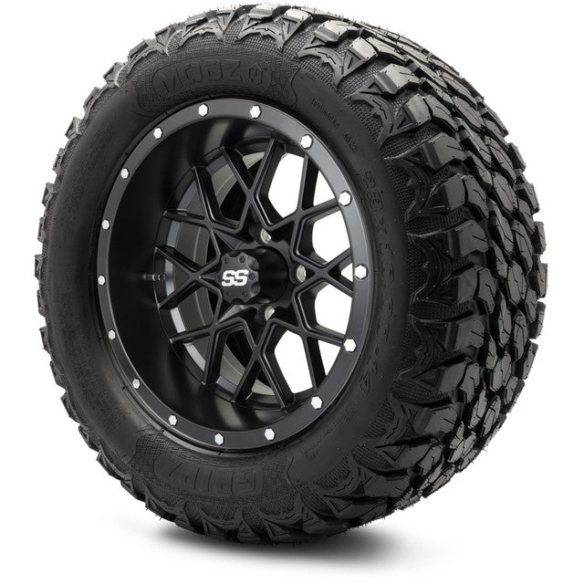 MODZ 14' Vortex Matte Black - Tire and Wheel Combo