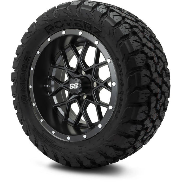 MODZ 14" Vortex Matte Black Wheels & Off-Road Tires Combo