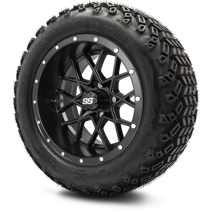 MODZ 14' Vortex Matte Black - Tire and Wheel Combo