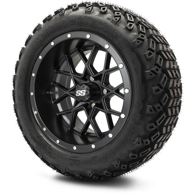 MODZ 14' Vortex Matte Black - Tire and Wheel Combo
