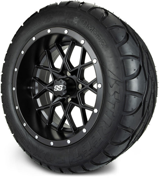MODZ 14' Vortex Matte Black - Tire and Wheel Combo