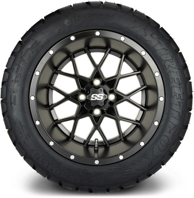 MODZ 14' Vortex Matte Black - Tire and Wheel Combo