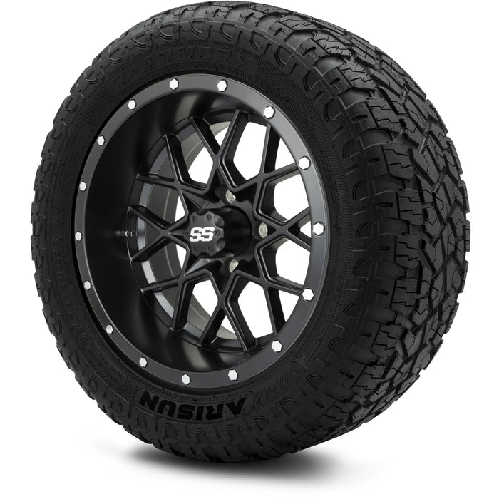MODZ 14" Vortex Matte Black Wheels & Off-Road Tires Combo
