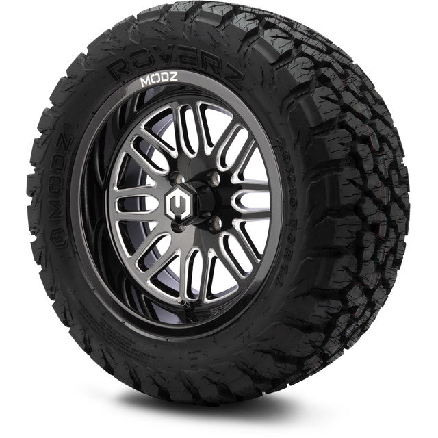 MODZ 14' Mayhem Glossy Black - Tire and Wheel Combo