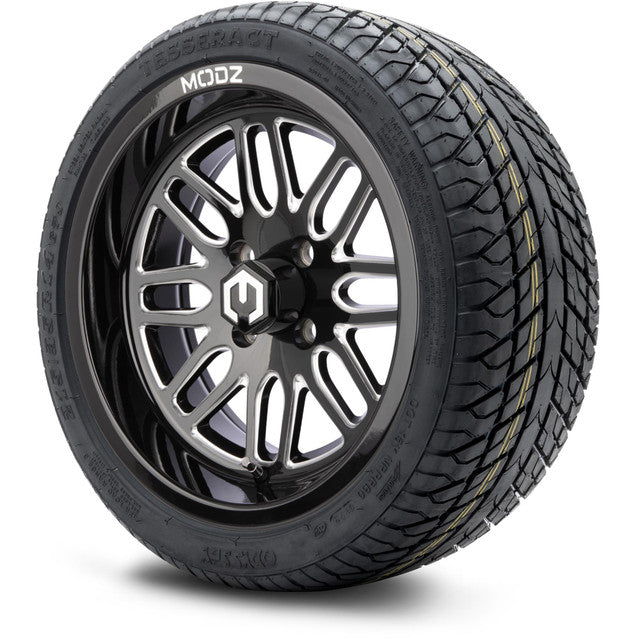 MODZ 14' Mayhem Glossy Black - Tire and Wheel Combo