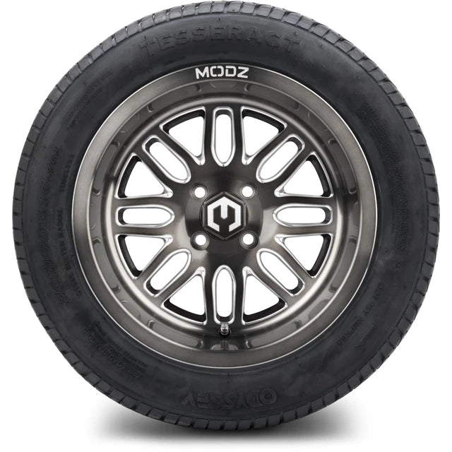 MODZ 14" Mayhem Brushed Gunmetal with Ball Mill Wheels & Street Tires Combo