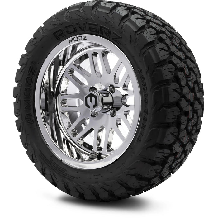 MODZ 14" Mayhem Chrome Wheels & Off-Road Tires Combo