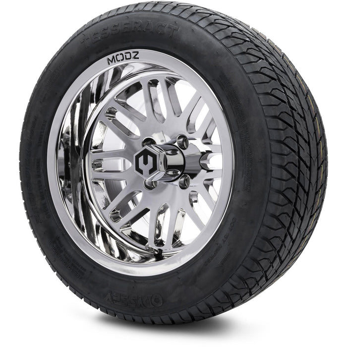 MODZ® 14" Mayhem Chrome Wheels & Street Tires Combo