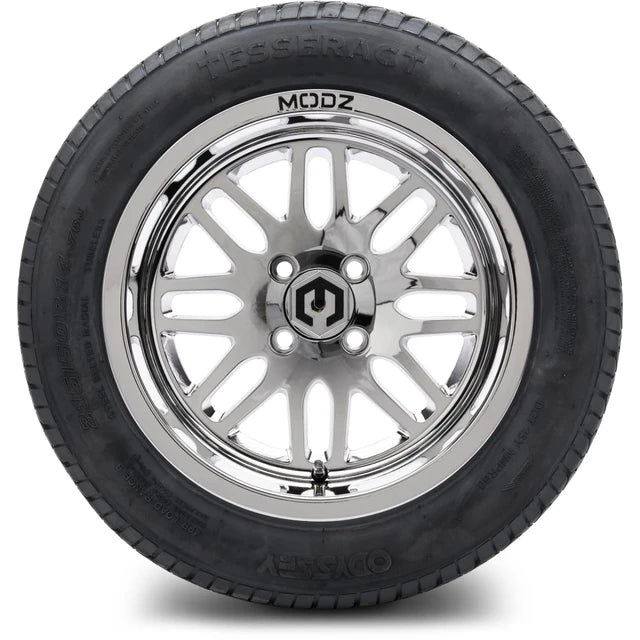 MODZ 14" Mayhem Chrome Wheels & Street Tires Combo