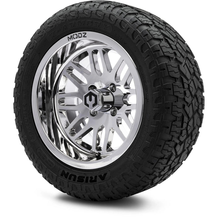MODZ 14" Mayhem Chrome Wheels & Off-Road Tires Combo