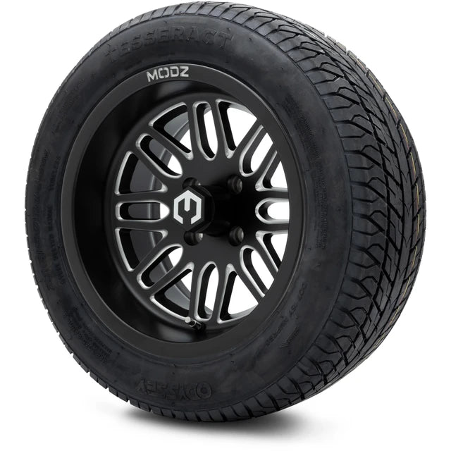MODZ 14" Mayhem Matte Black with Ball Mill Wheels & Street Tires Combo