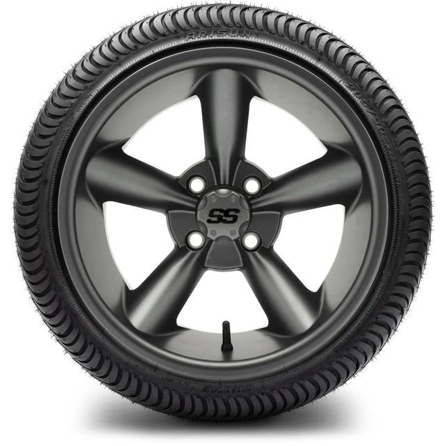 MODZ 14" Godfather Gunmetal Wheels & Street Tires Combo