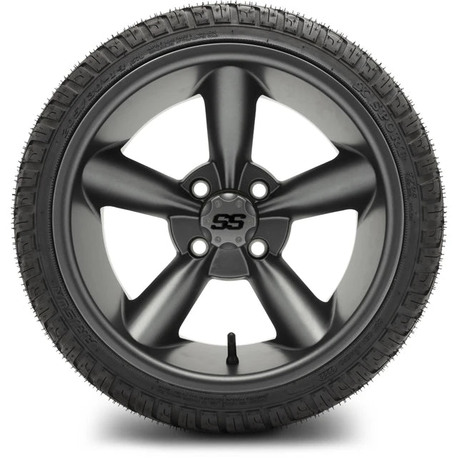 MODZ 14" Godfather Gunmetal Wheels & Street Tires Combo