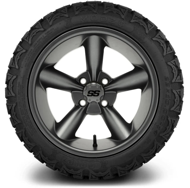 MODZ 14" Godfather Gunmetal Wheels & Off-Road Tires Combo