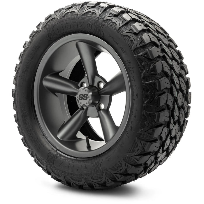MODZ 14" Godfather Gunmetal Wheels & Off-Road Tires Combo