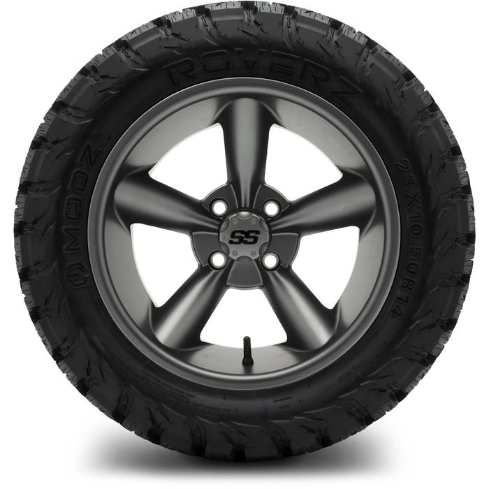MODZ 14" Godfather Gunmetal Wheels & Off-Road Tires Combo