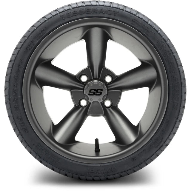 MODZ 14" Godfather Gunmetal Wheels & Street Tires Combo
