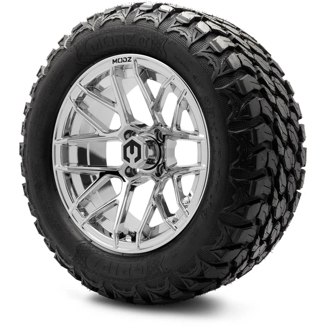 MODZ 14" Matrix Chrome Wheels & Off-Road Tires Combo