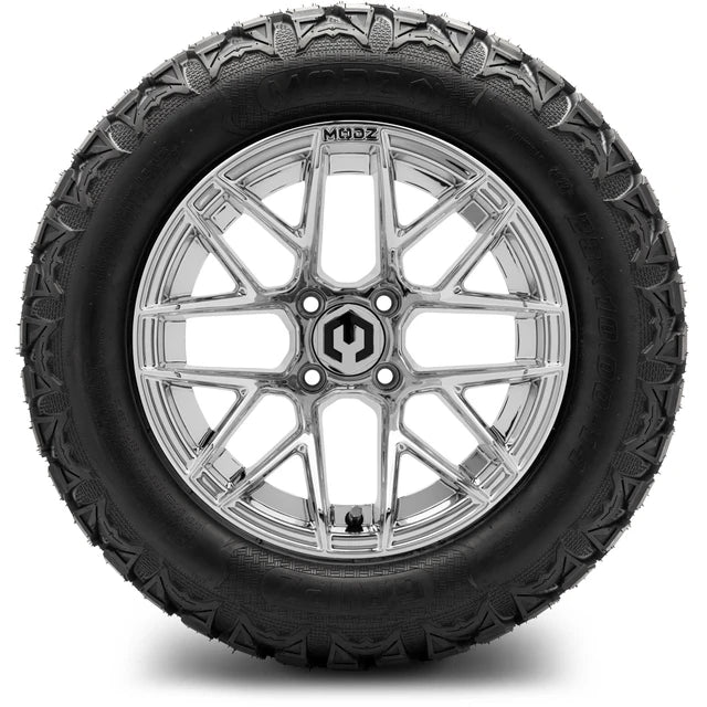 MODZ 14" Matrix Chrome Wheels & Off-Road Tires Combo
