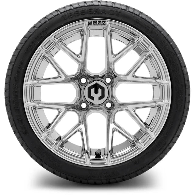 MODZ 14" Matrix Chrome Wheels & Street Tires Combo