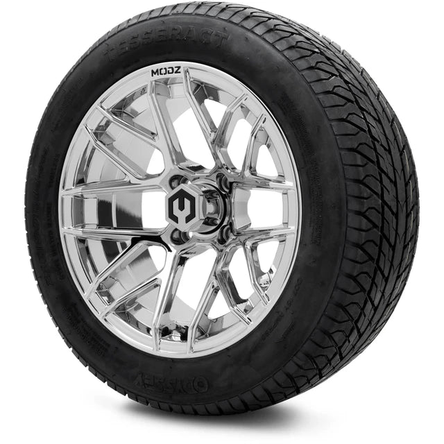 MODZ 14" Matrix Chrome Wheels & Street Tires Combo