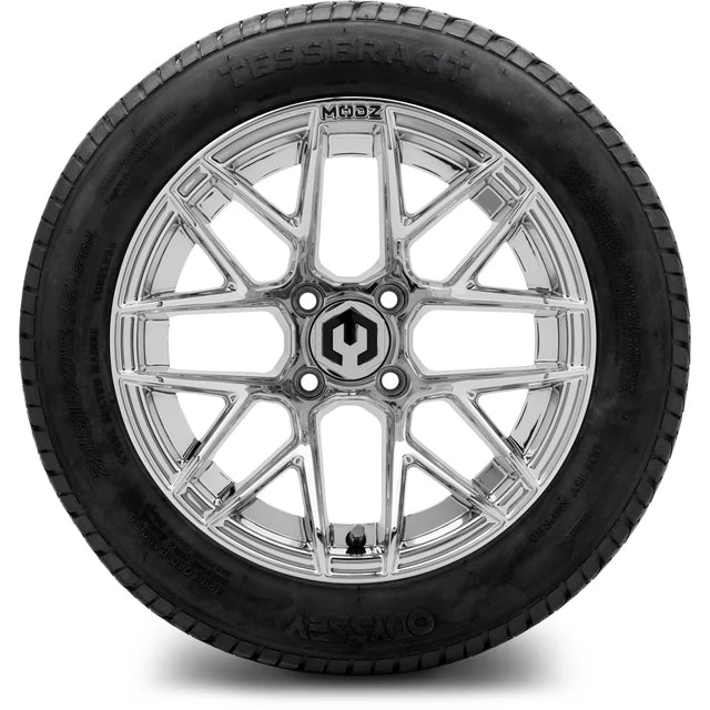 MODZ 14" Matrix Chrome Wheels & Street Tires Combo