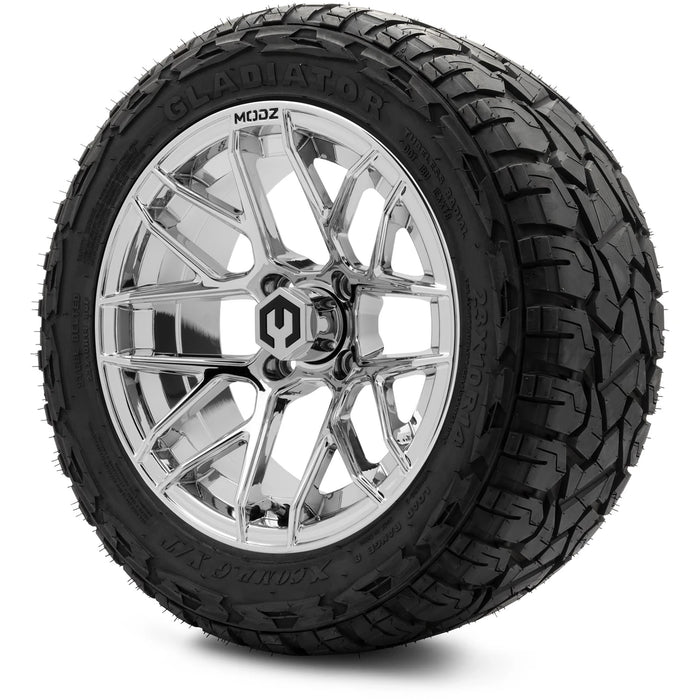 MODZ 14" Matrix Chrome Wheels & Off-Road Tires Combo