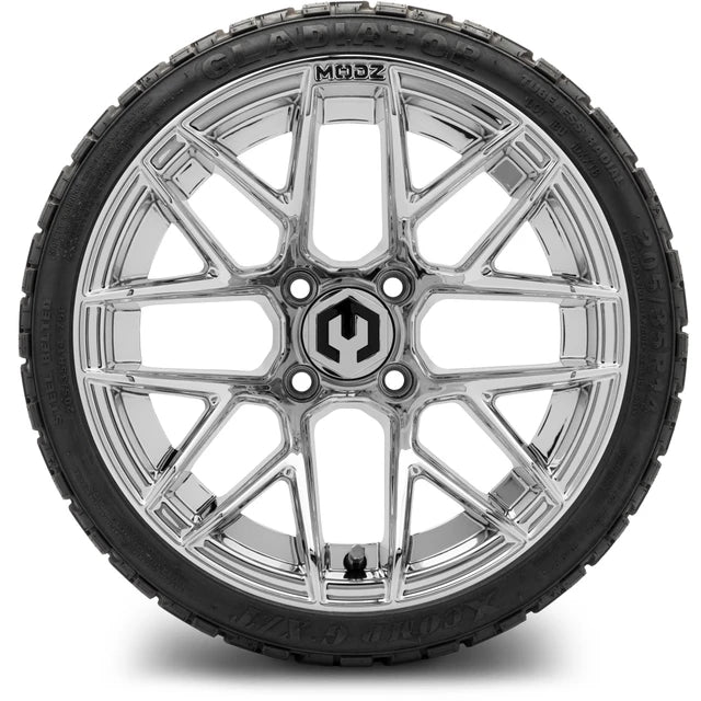 MODZ 14" Matrix Chrome Wheels & Off-Road Tires Combo