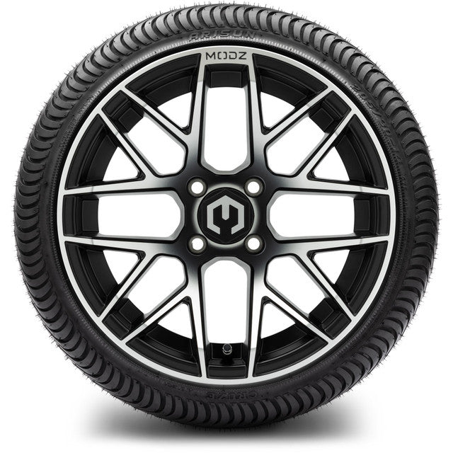 MODZ 14' Matrix Machined Black - Tire and Wheel Combo