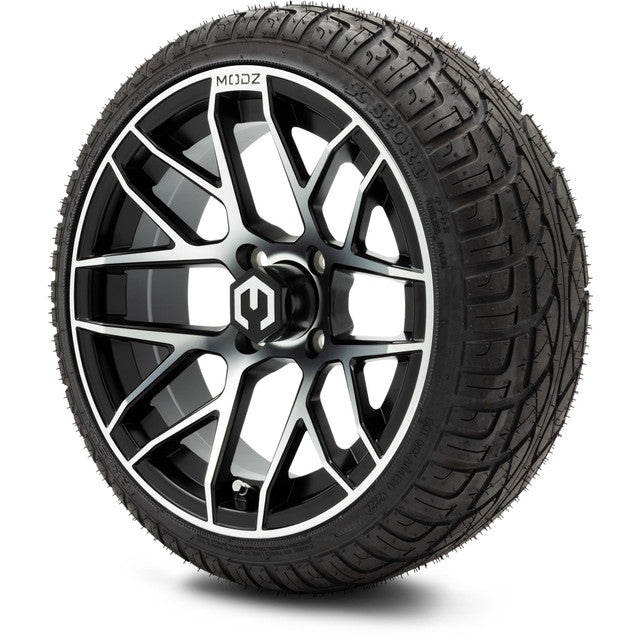 MODZ 14' Matrix Machined Black - Tire and Wheel Combo