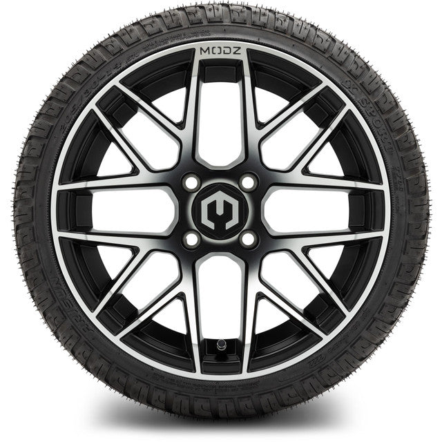 MODZ 14' Matrix Machined Black - Tire and Wheel Combo