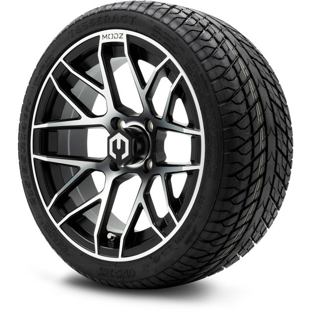 MODZ 14' Matrix Machined Black - Tire and Wheel Combo