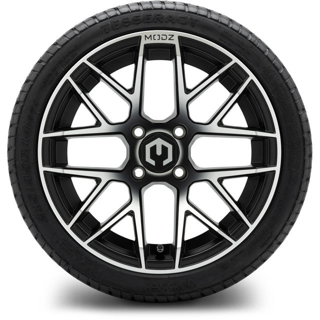 MODZ 14' Matrix Machined Black - Tire and Wheel Combo