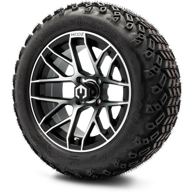 MODZ 14' Matrix Machined Black - Tire and Wheel Combo