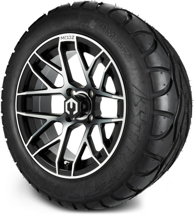MODZ 14' Matrix Machined Black - Tire and Wheel Combo