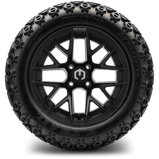 MODZ 14'Matrix Matte Black - Tire and Wheel Combo