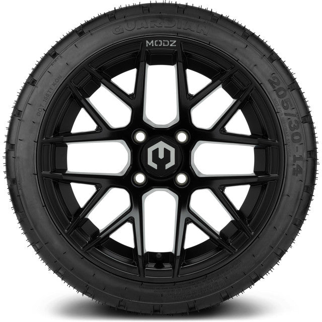 MODZ 14'Matrix Matte Black - Tire and Wheel Combo