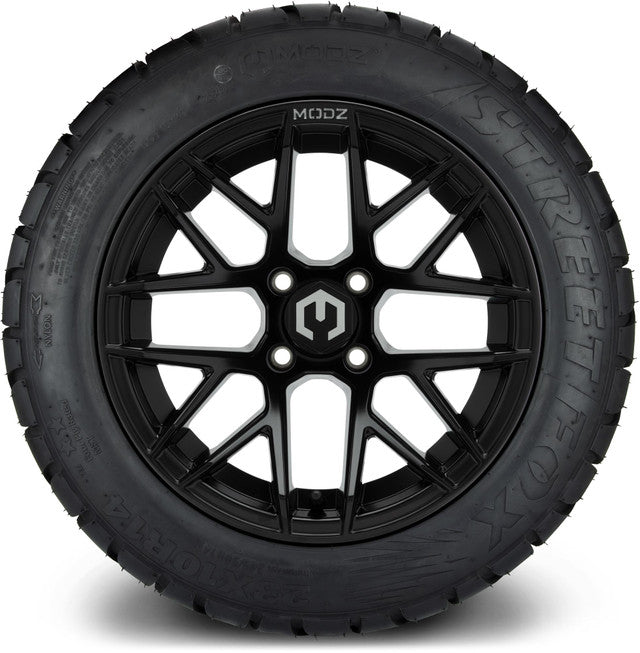MODZ 14'Matrix Matte Black - Tire and Wheel Combo