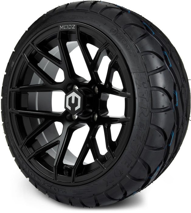 MODZ 14'Matrix Matte Black - Tire and Wheel Combo