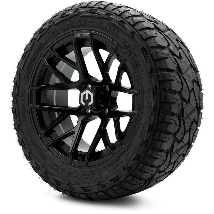MODZ 14" Matrix Matte Black Wheels & Off-Road Tires Combo