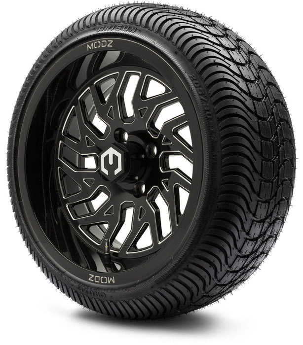 MODZ 14' Carnage Glossy Black - Tire and Wheel Combo